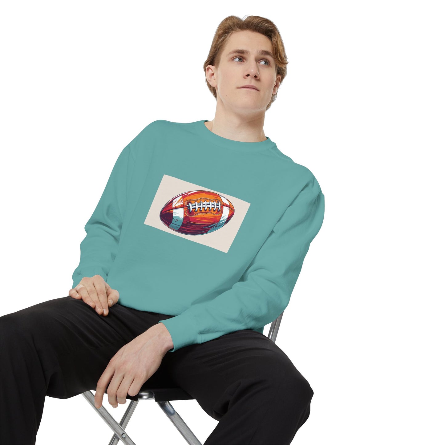 Football Graphic Sweatshirt - Cozy Unisex Apparel for Sports Fans, Gift for Athletes, Game Day Wear, Casual Streetwear, Gift for Him/Her