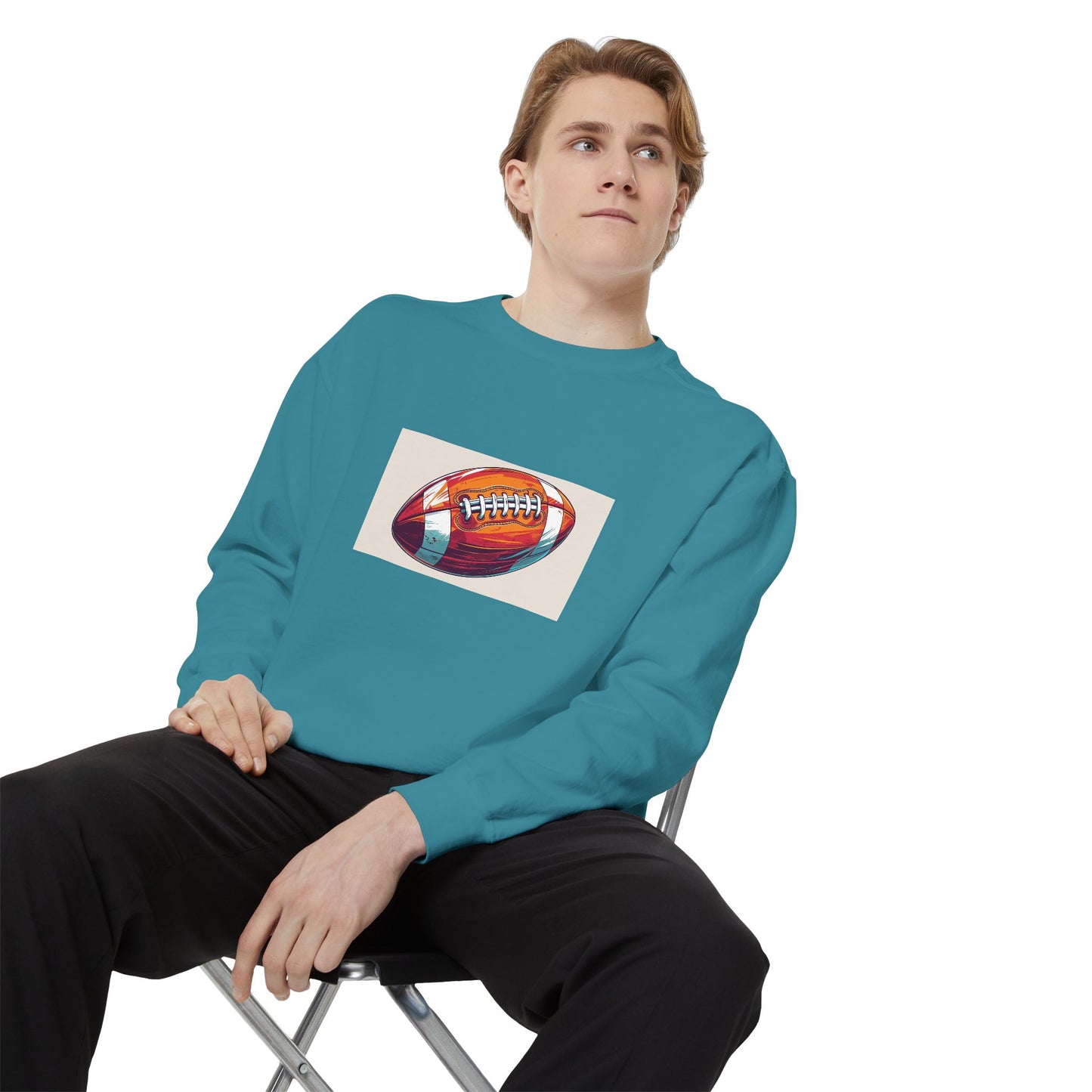 Football Graphic Sweatshirt - Cozy Unisex Apparel for Sports Fans, Gift for Athletes, Game Day Wear, Casual Streetwear, Gift for Him/Her