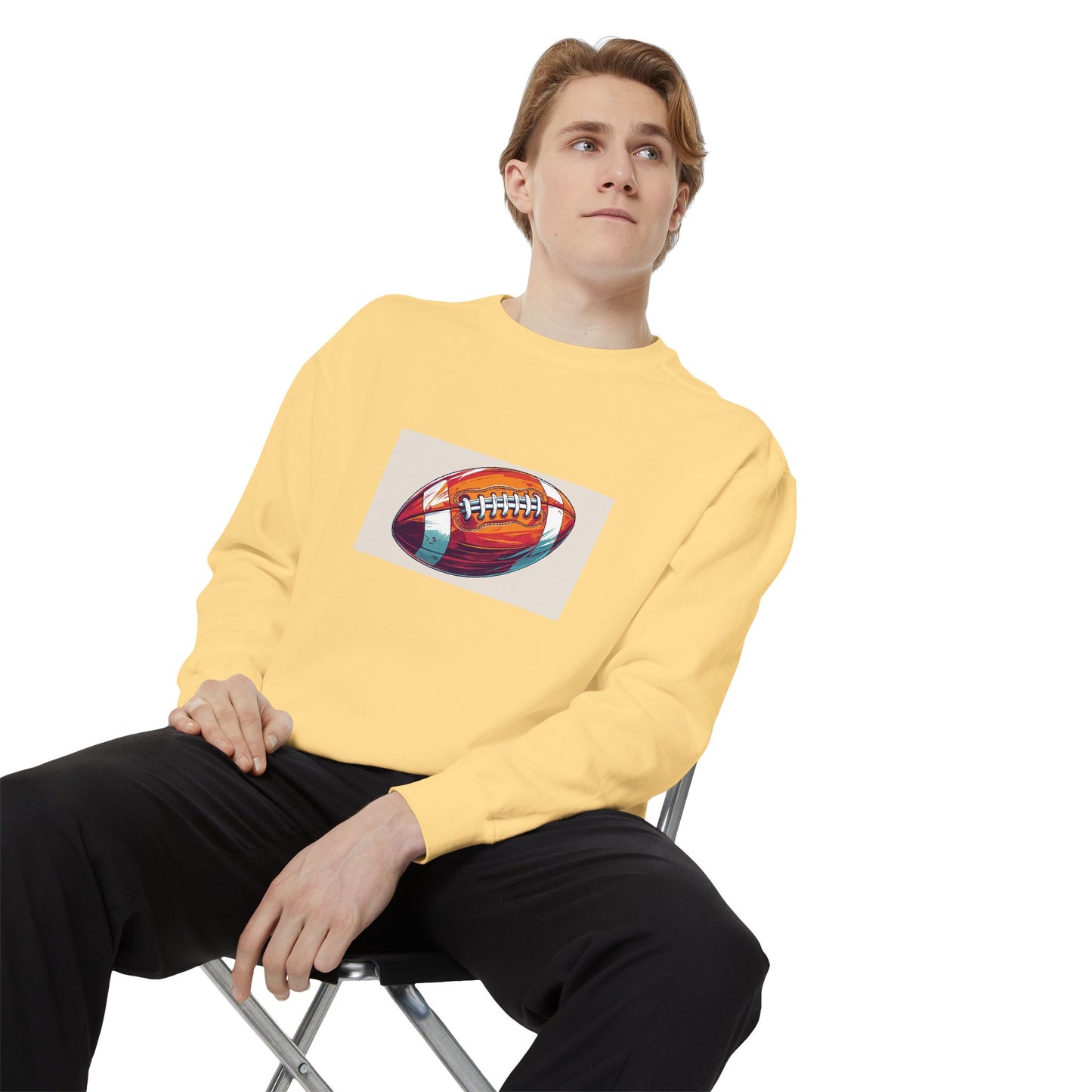 Football Graphic Sweatshirt - Cozy Unisex Apparel for Sports Fans, Gift for Athletes, Game Day Wear, Casual Streetwear, Gift for Him/Her