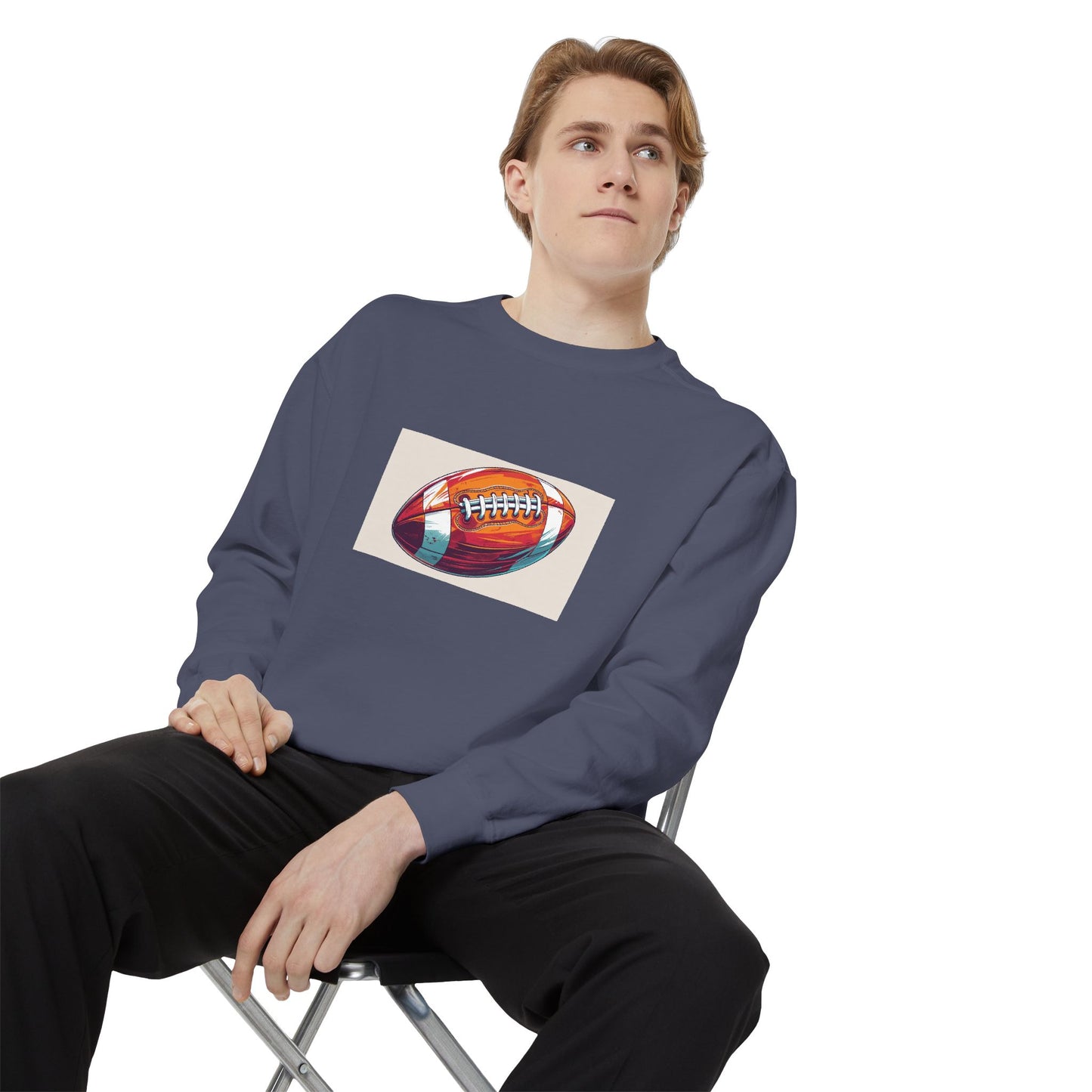 Football Graphic Sweatshirt - Cozy Unisex Apparel for Sports Fans, Gift for Athletes, Game Day Wear, Casual Streetwear, Gift for Him/Her