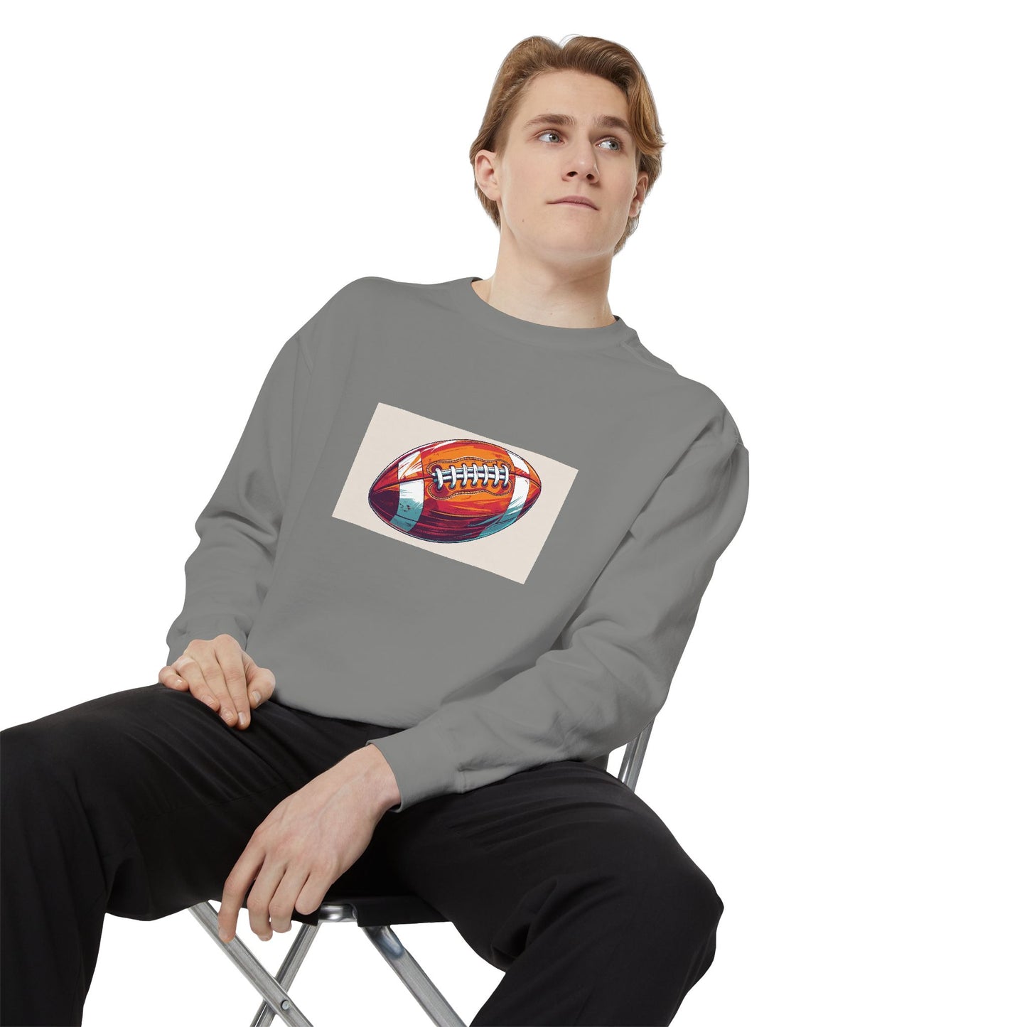Football Graphic Sweatshirt - Cozy Unisex Apparel for Sports Fans, Gift for Athletes, Game Day Wear, Casual Streetwear, Gift for Him/Her