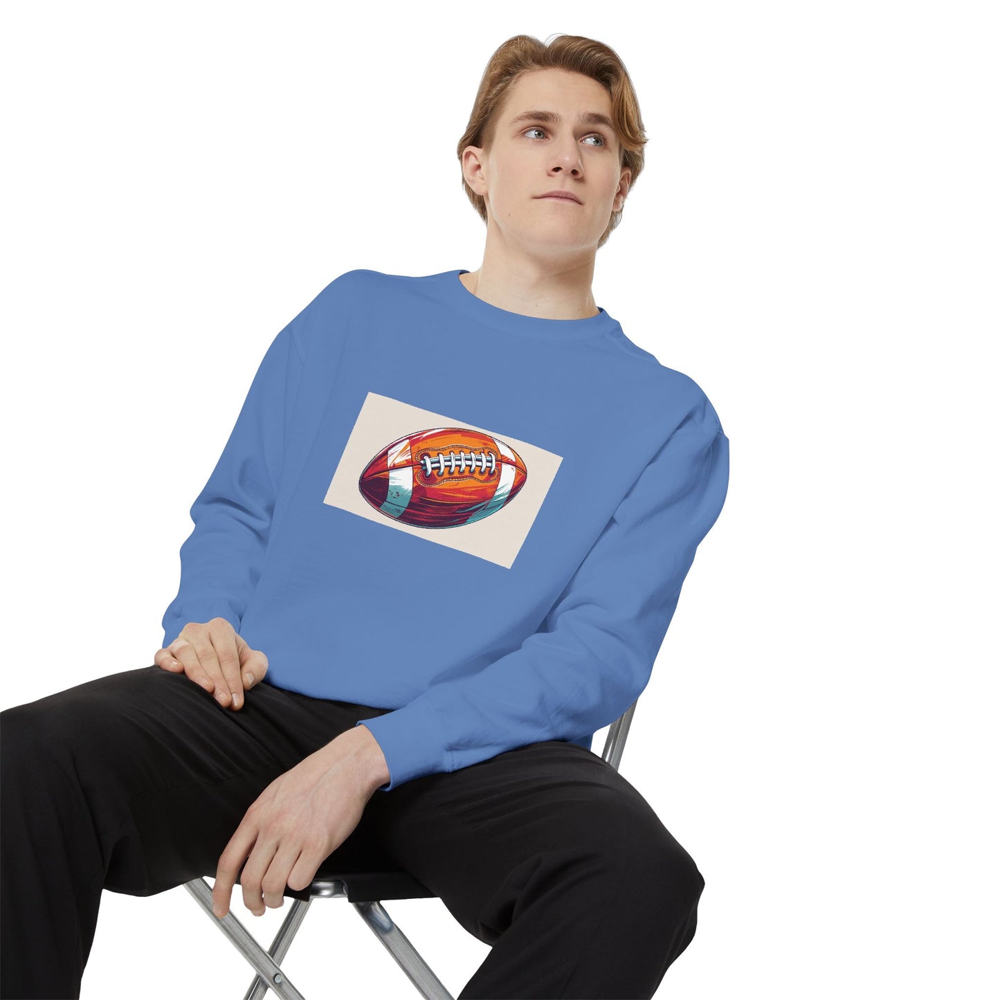 Football Graphic Sweatshirt - Cozy Unisex Apparel for Sports Fans, Gift for Athletes, Game Day Wear, Casual Streetwear, Gift for Him/Her