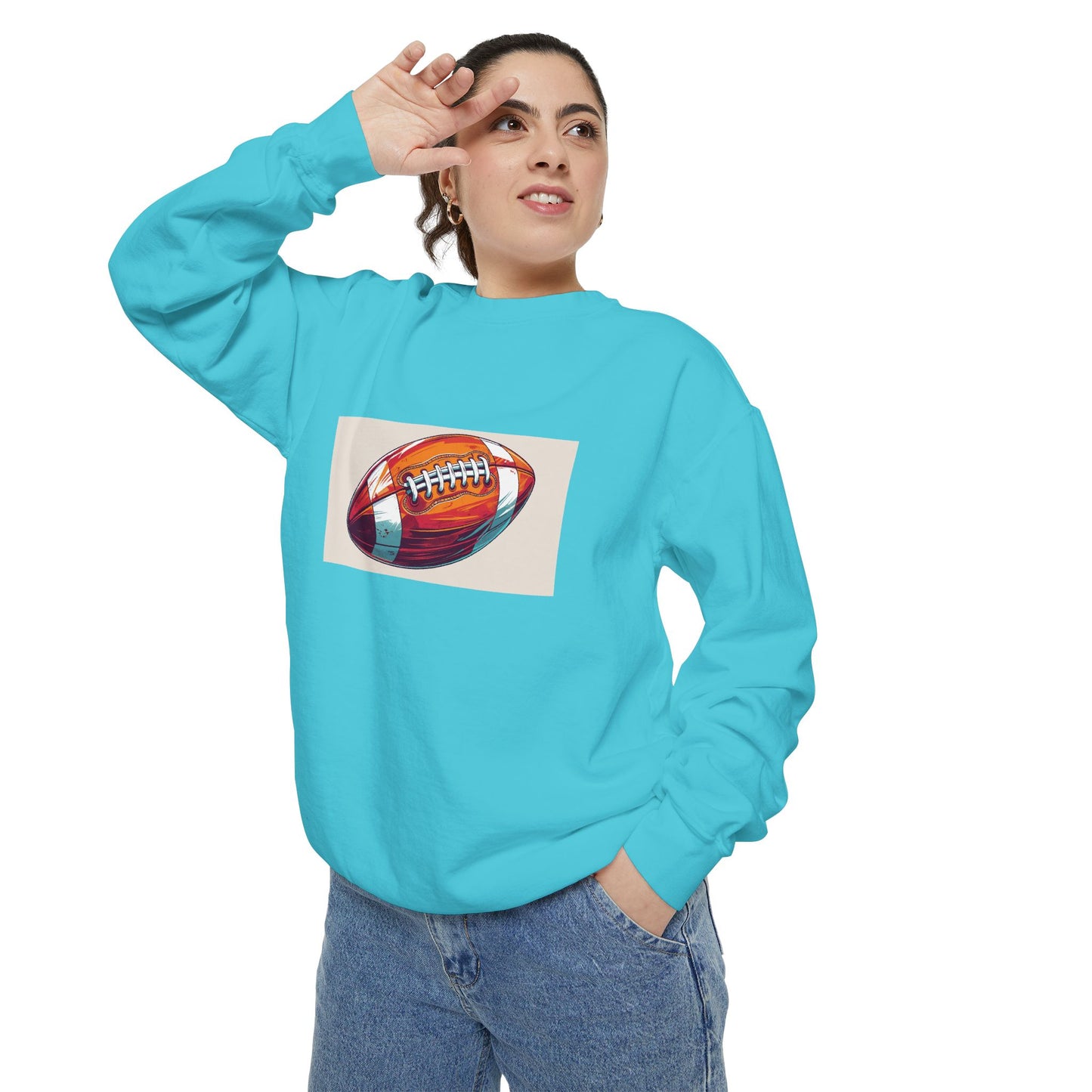 Football Graphic Sweatshirt - Cozy Unisex Apparel for Sports Fans, Gift for Athletes, Game Day Wear, Casual Streetwear, Gift for Him/Her