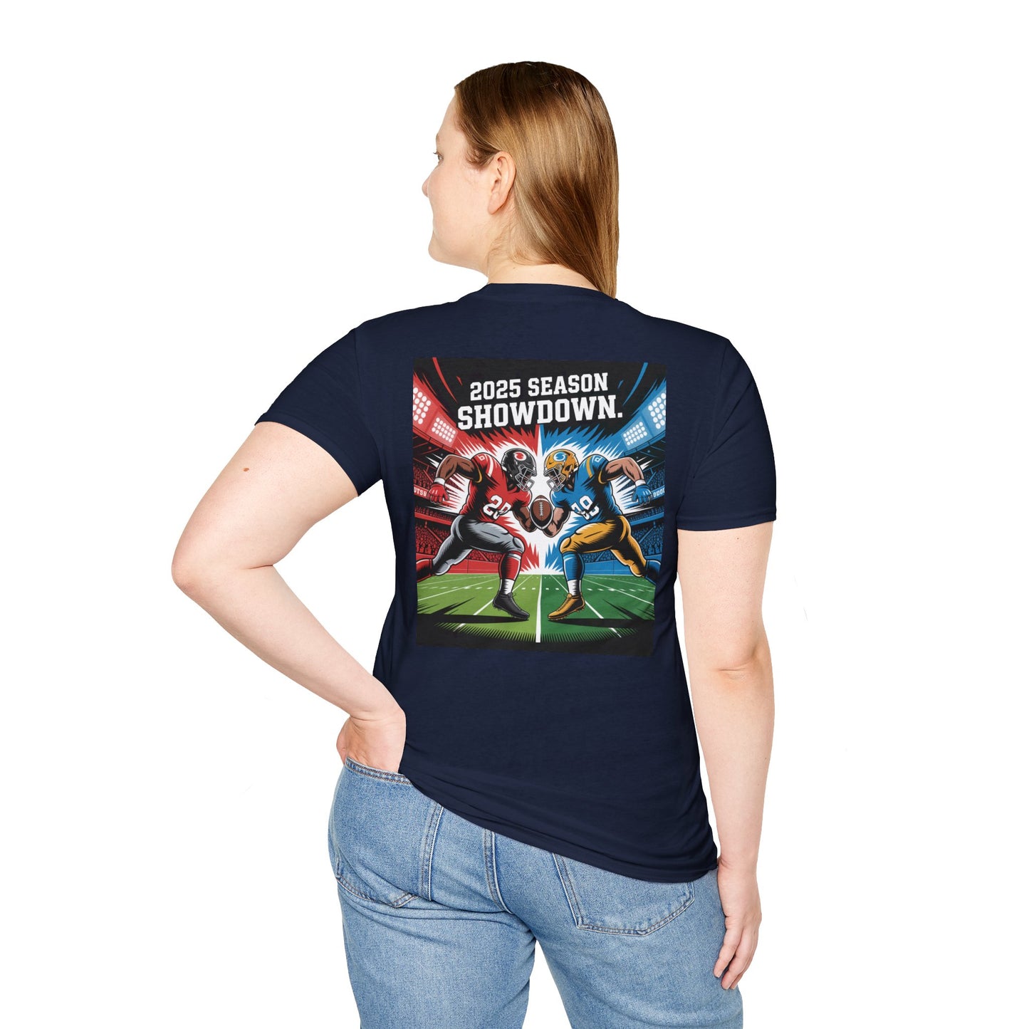 Unisex Graphic T-Shirt with America and Sports Theme, Casual Wear, Unisex Apparel, USA Pride, Game Day Shirt, Holiday Gift