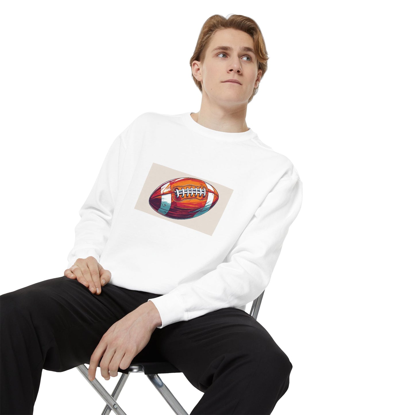Football Graphic Sweatshirt - Cozy Unisex Apparel for Sports Fans, Gift for Athletes, Game Day Wear, Casual Streetwear, Gift for Him/Her