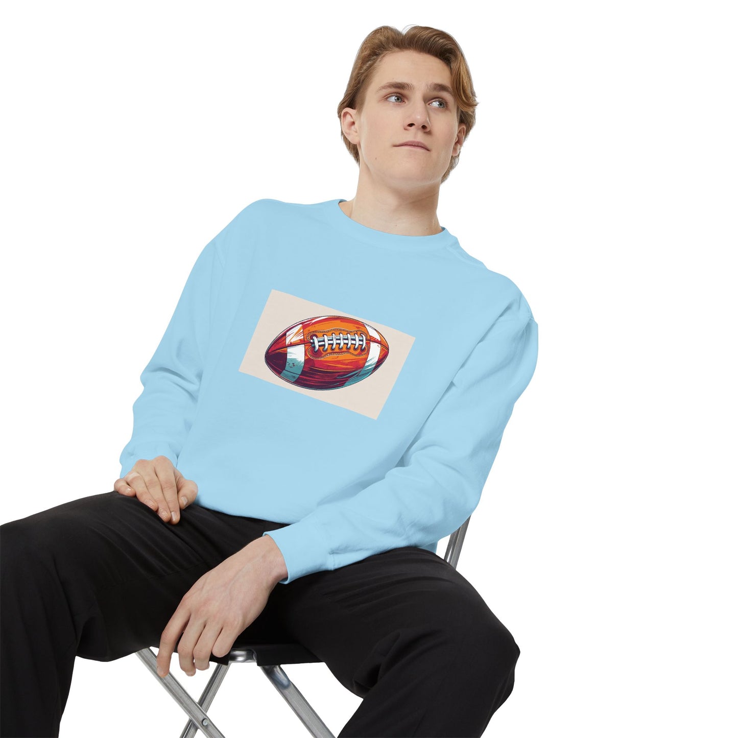 Football Graphic Sweatshirt - Cozy Unisex Apparel for Sports Fans, Gift for Athletes, Game Day Wear, Casual Streetwear, Gift for Him/Her