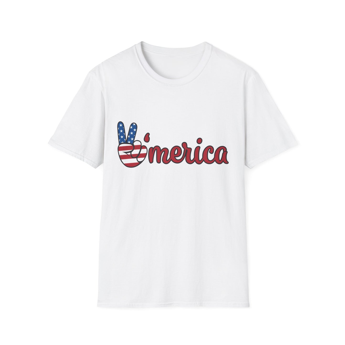 Unisex Graphic T-Shirt with America and Sports Theme, Casual Wear, Unisex Apparel, USA Pride, Game Day Shirt, Holiday Gift