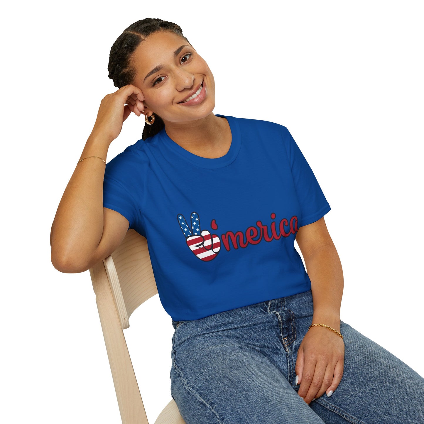 Unisex Graphic T-Shirt with America and Sports Theme, Casual Wear, Unisex Apparel, USA Pride, Game Day Shirt, Holiday Gift