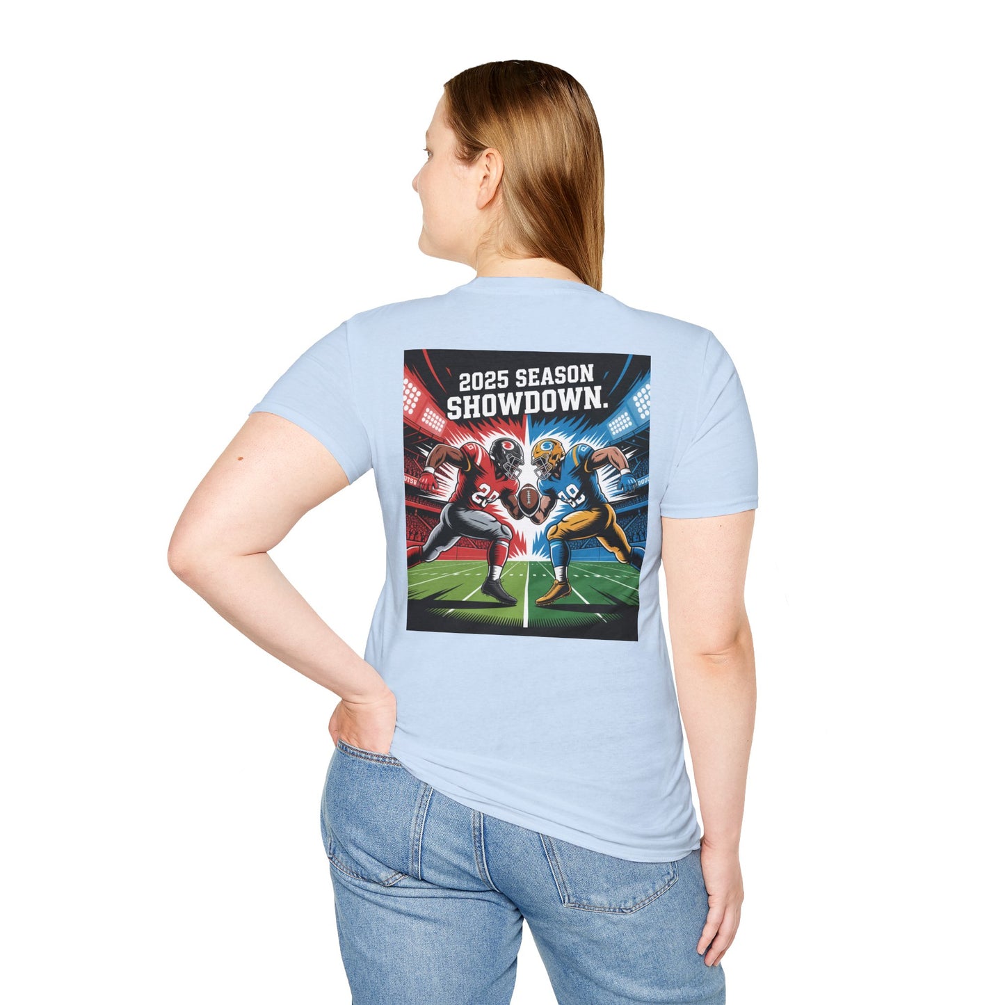 Unisex Graphic T-Shirt with America and Sports Theme, Casual Wear, Unisex Apparel, USA Pride, Game Day Shirt, Holiday Gift