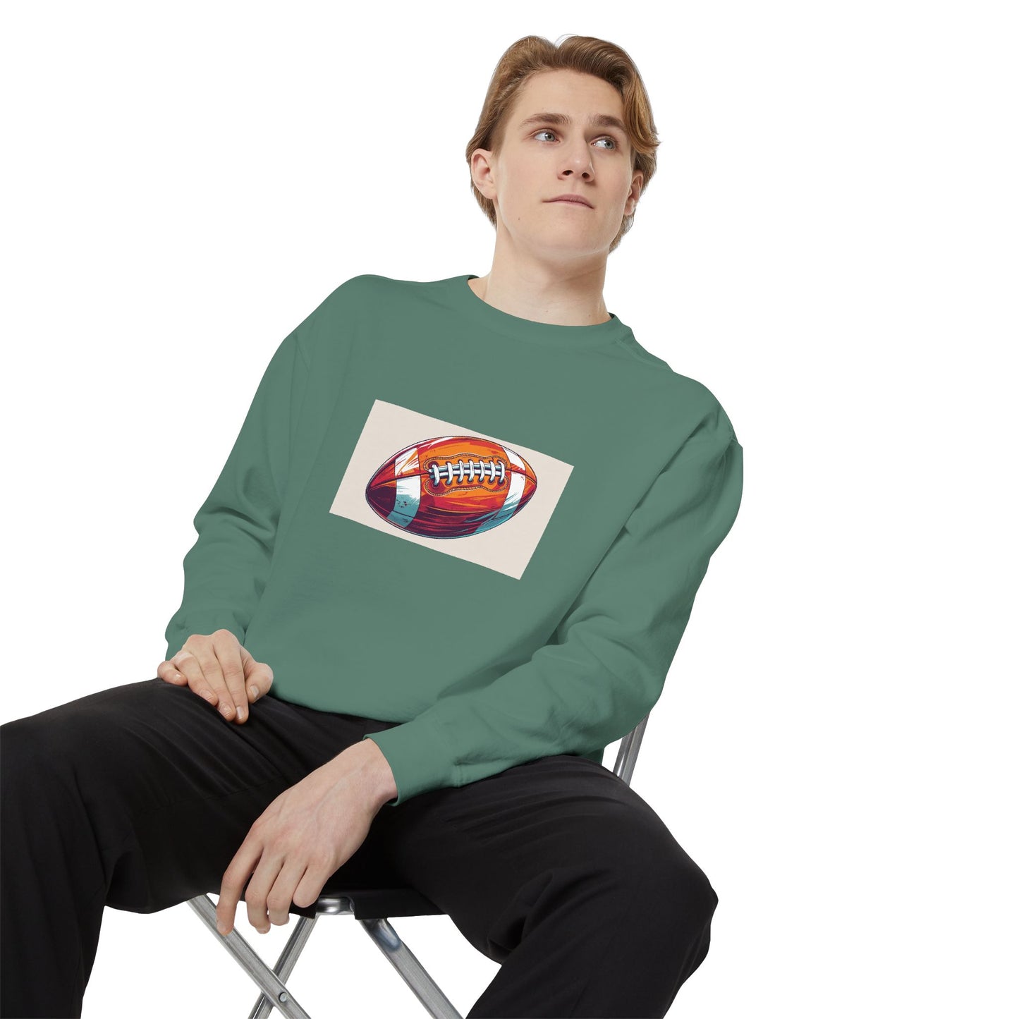 Football Graphic Sweatshirt - Cozy Unisex Apparel for Sports Fans, Gift for Athletes, Game Day Wear, Casual Streetwear, Gift for Him/Her