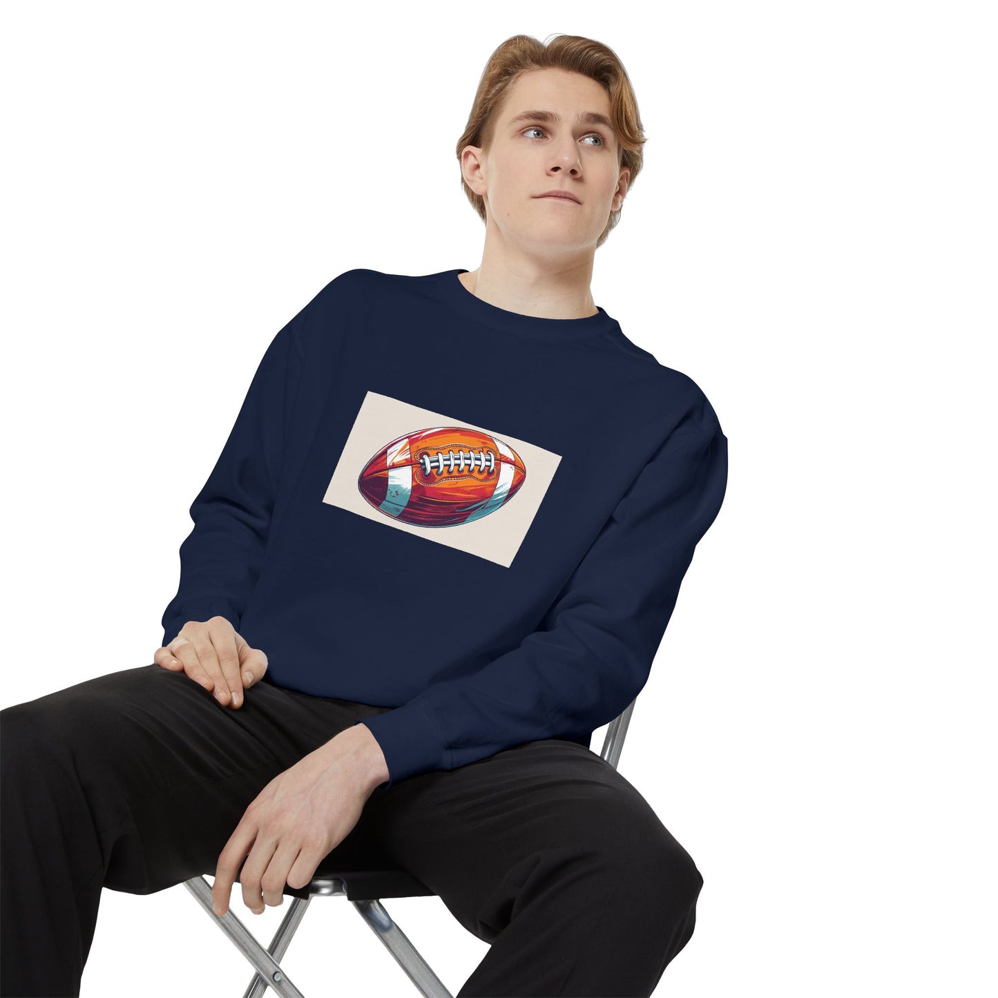 Football Graphic Sweatshirt - Cozy Unisex Apparel for Sports Fans, Gift for Athletes, Game Day Wear, Casual Streetwear, Gift for Him/Her