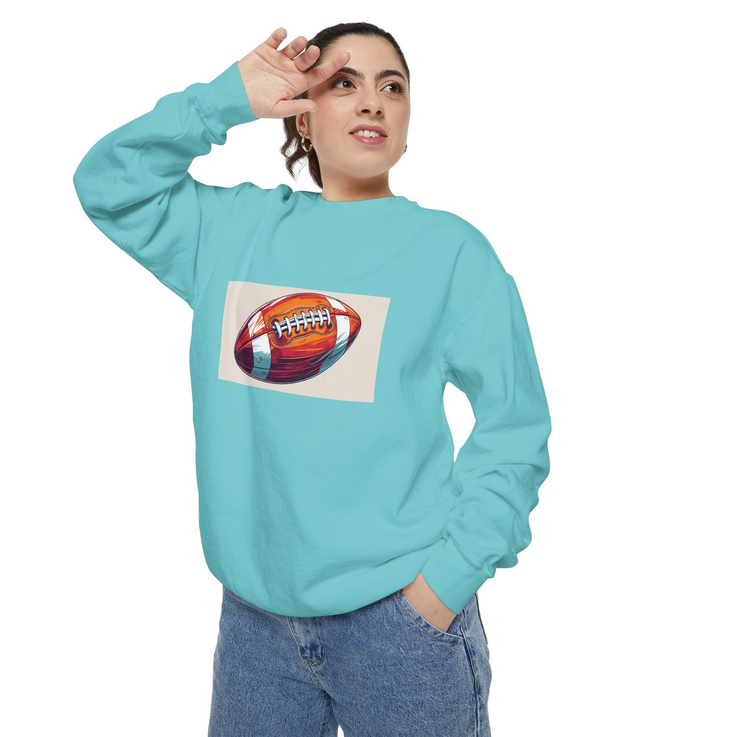 Football Graphic Sweatshirt - Cozy Unisex Apparel for Sports Fans, Gift for Athletes, Game Day Wear, Casual Streetwear, Gift for Him/Her