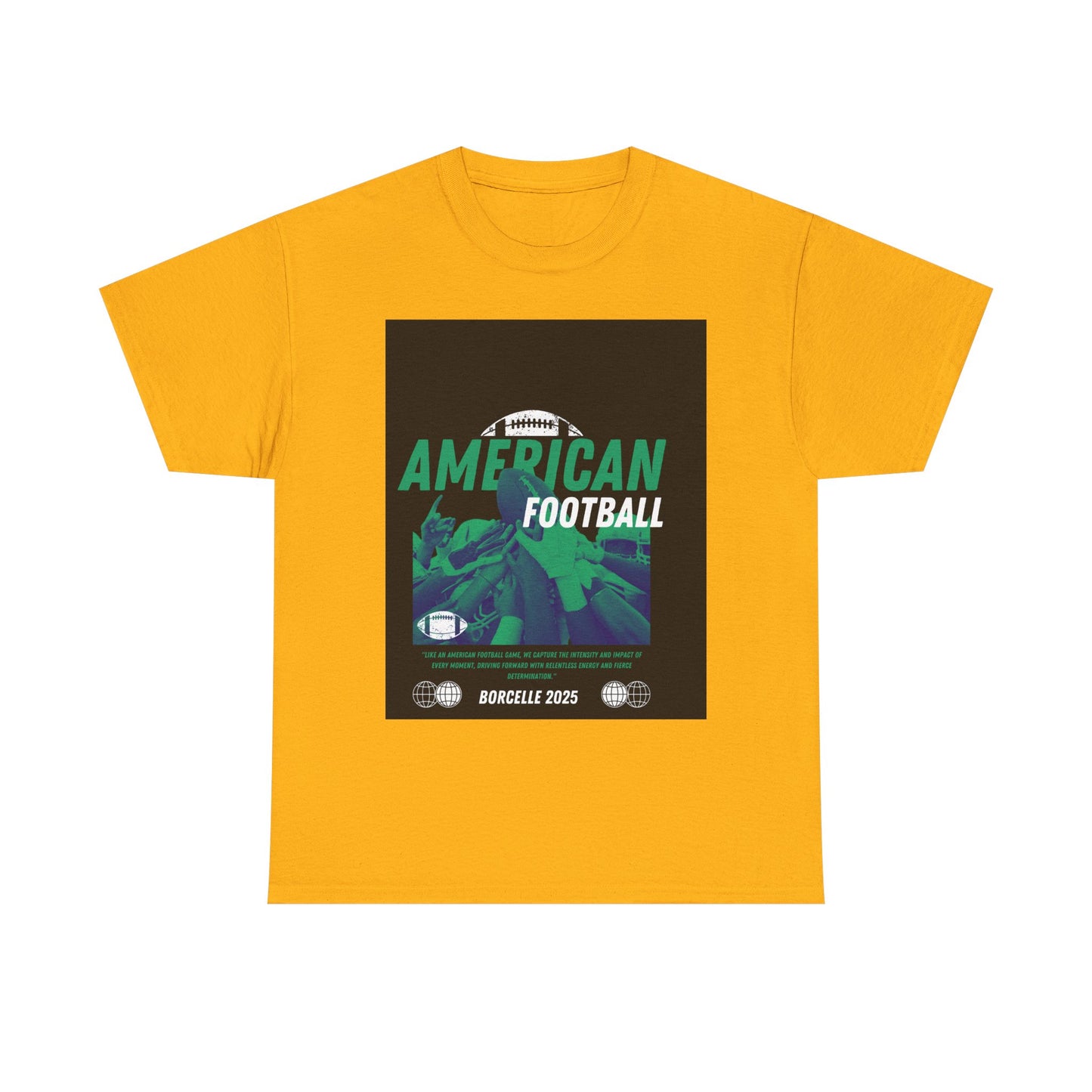 American Football Graphic Tee, Unisex Heavy Cotton T-Shirt, Sport Fan Apparel, Game Day Outfit, Casual Wear