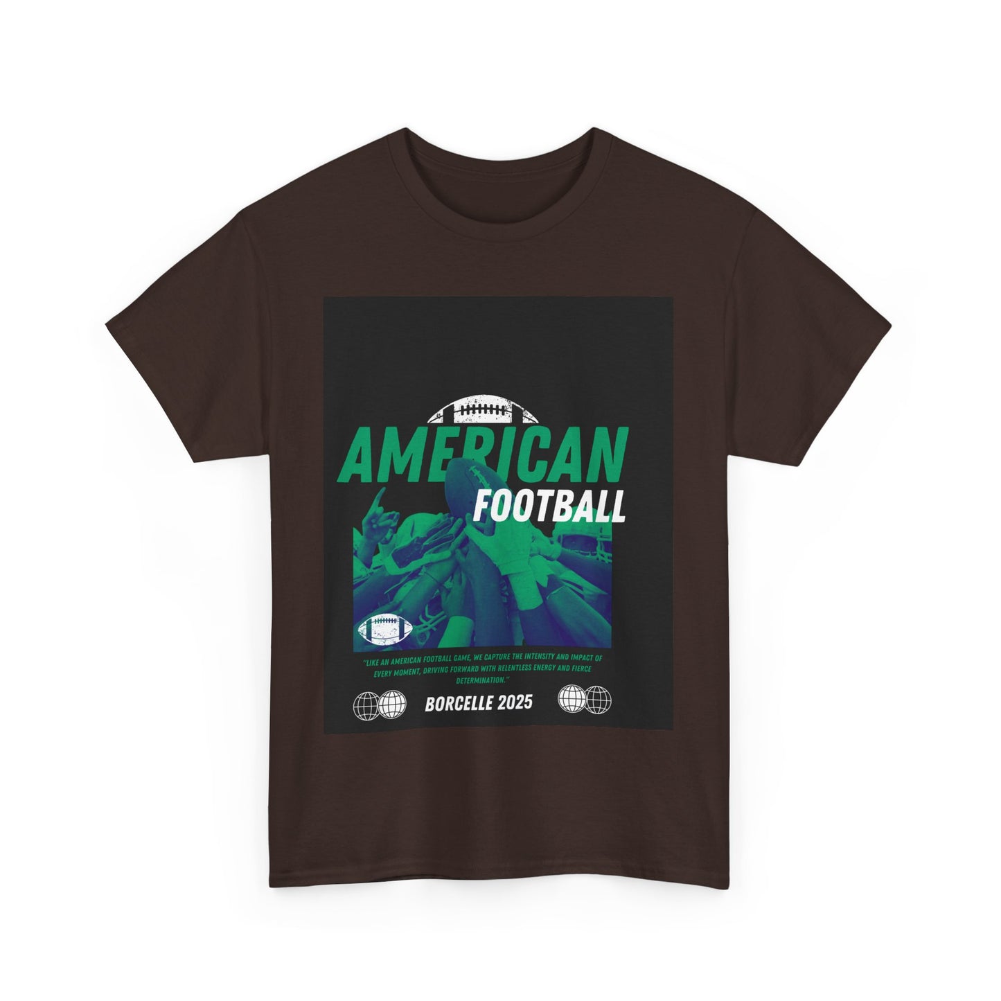 American Football Graphic Tee, Unisex Heavy Cotton T-Shirt, Sport Fan Apparel, Game Day Outfit, Casual Wear
