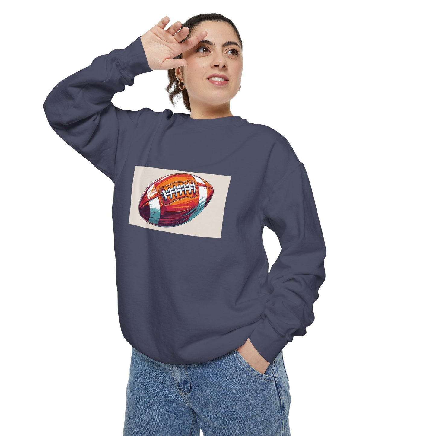 Football Graphic Sweatshirt - Cozy Unisex Apparel for Sports Fans, Gift for Athletes, Game Day Wear, Casual Streetwear, Gift for Him/Her