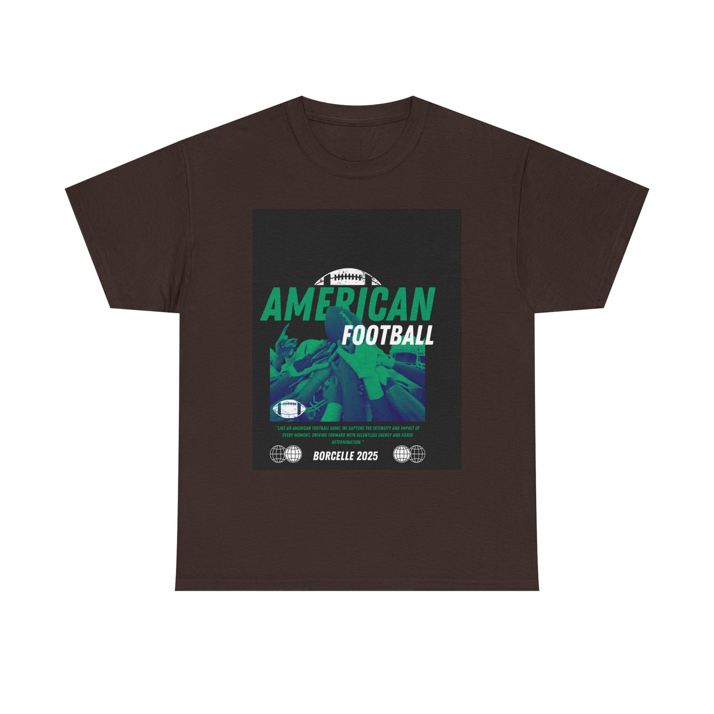American Football Graphic Tee, Unisex Heavy Cotton T-Shirt, Sport Fan Apparel, Game Day Outfit, Casual Wear