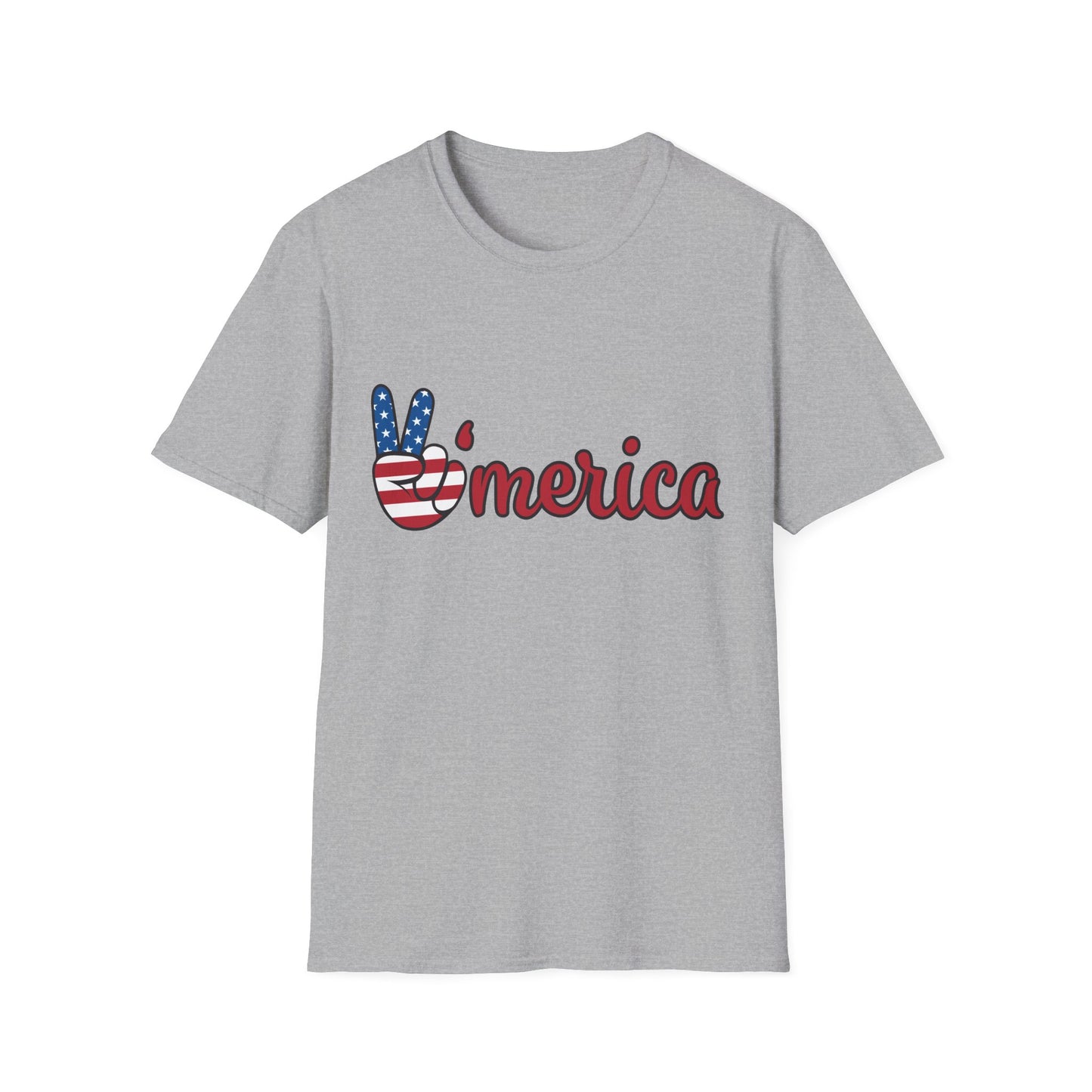 Unisex Graphic T-Shirt with America and Sports Theme, Casual Wear, Unisex Apparel, USA Pride, Game Day Shirt, Holiday Gift