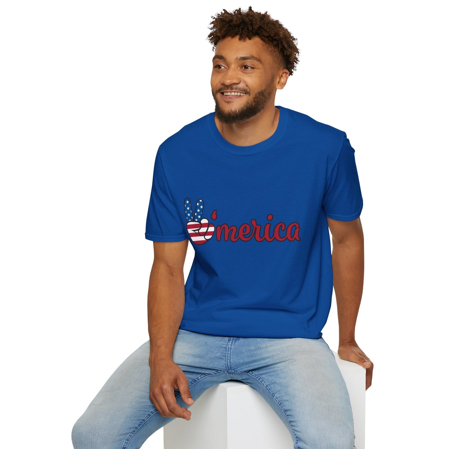 Unisex Graphic T-Shirt with America and Sports Theme, Casual Wear, Unisex Apparel, USA Pride, Game Day Shirt, Holiday Gift