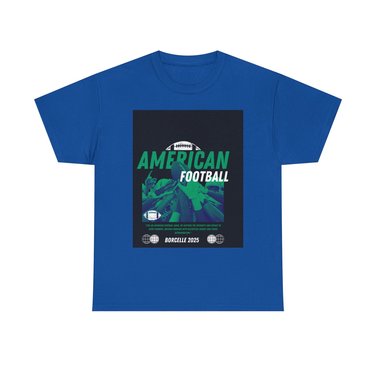 American Football Graphic Tee, Unisex Heavy Cotton T-Shirt, Sport Fan Apparel, Game Day Outfit, Casual Wear