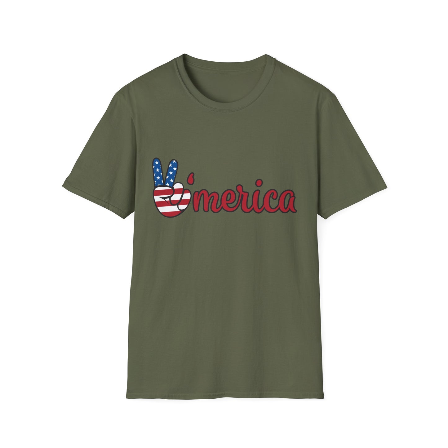 Unisex Graphic T-Shirt with America and Sports Theme, Casual Wear, Unisex Apparel, USA Pride, Game Day Shirt, Holiday Gift