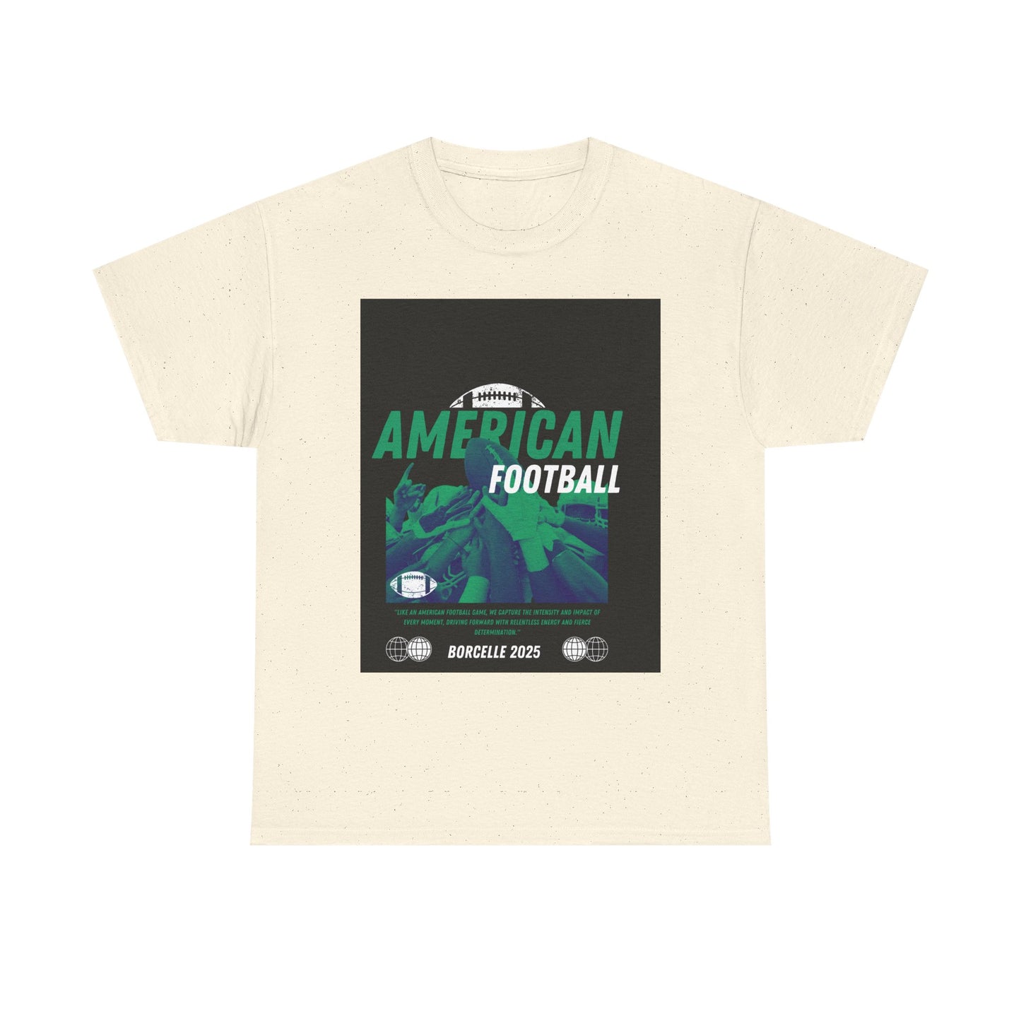 American Football Graphic Tee, Unisex Heavy Cotton T-Shirt, Sport Fan Apparel, Game Day Outfit, Casual Wear