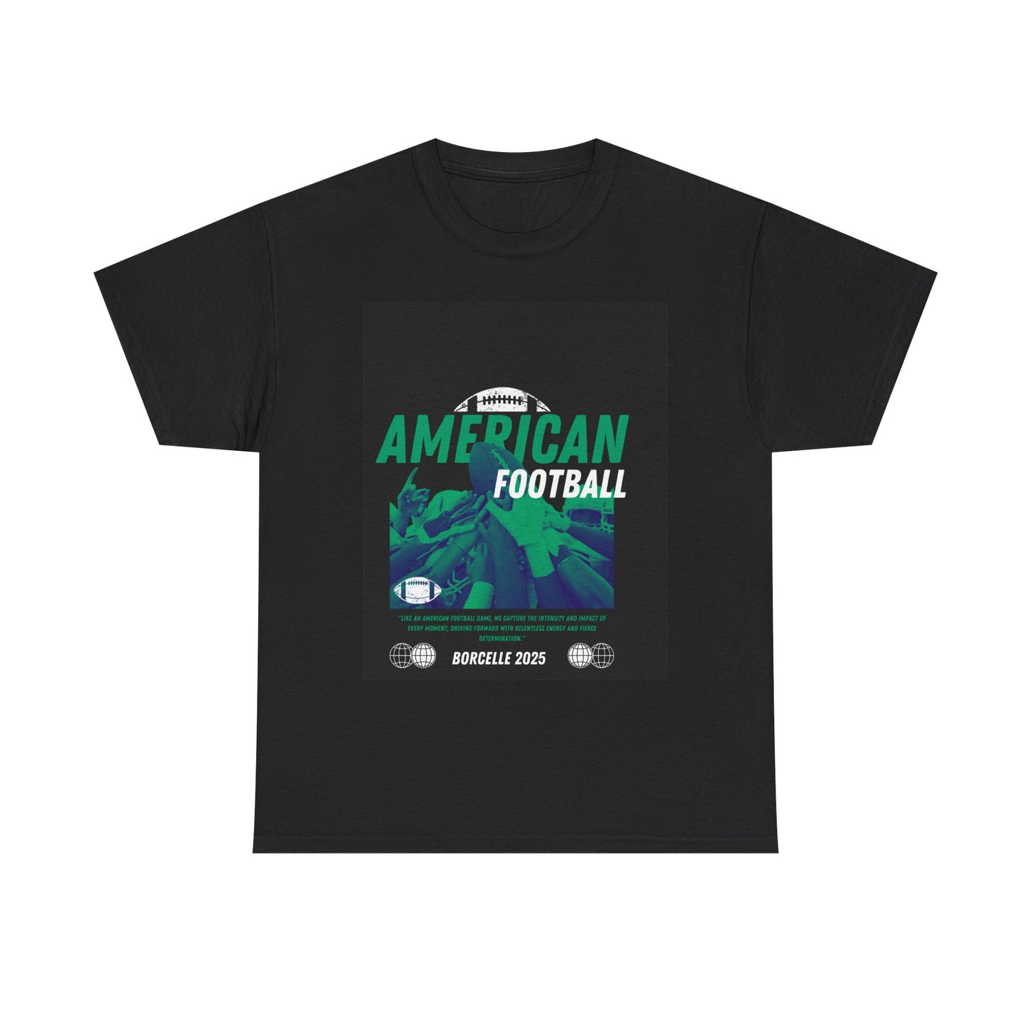 American Football Graphic Tee, Unisex Heavy Cotton T-Shirt, Sport Fan Apparel, Game Day Outfit, Casual Wear