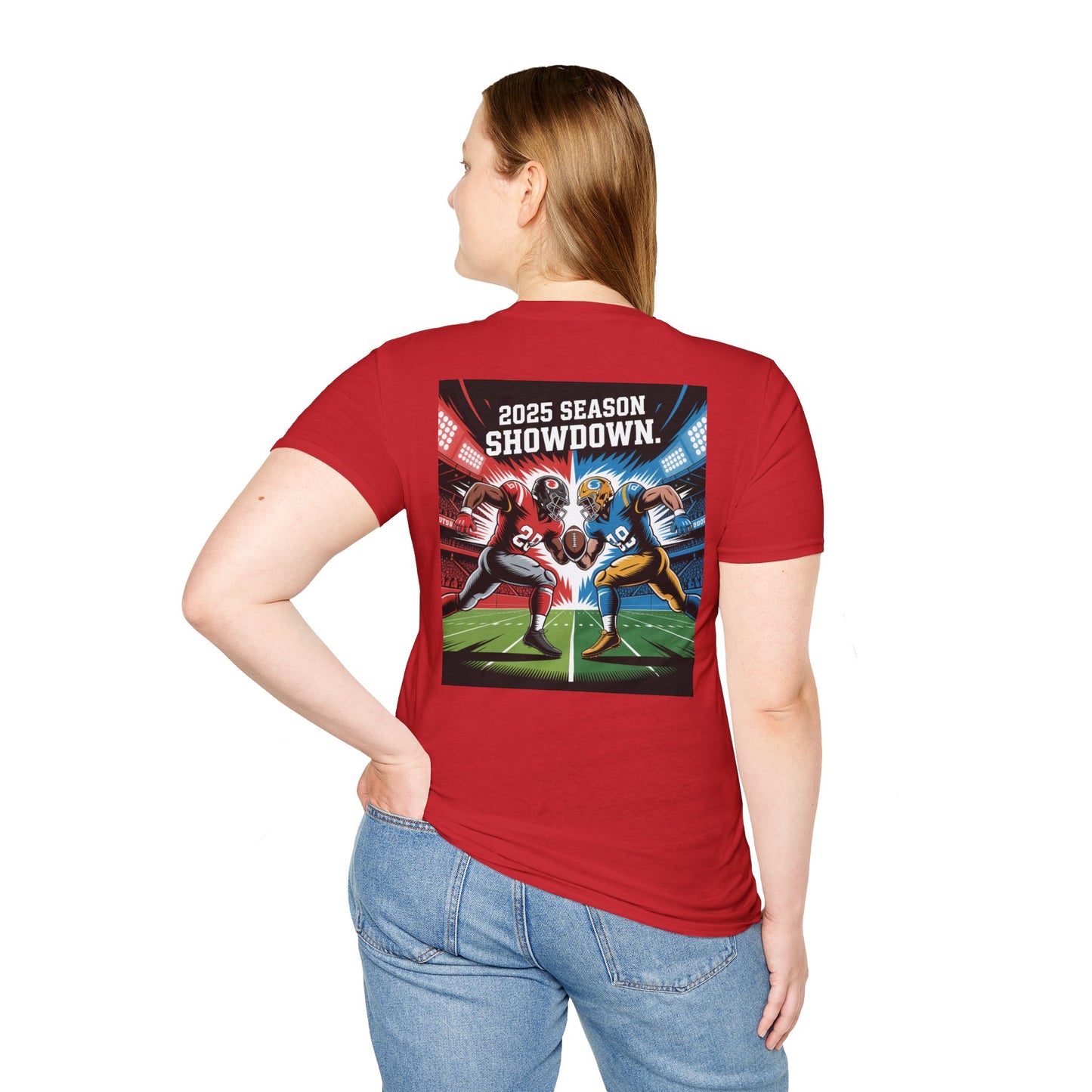 Unisex Graphic T-Shirt with America and Sports Theme, Casual Wear, Unisex Apparel, USA Pride, Game Day Shirt, Holiday Gift