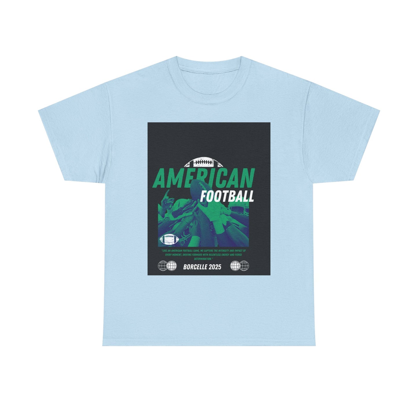 American Football Graphic Tee, Unisex Heavy Cotton T-Shirt, Sport Fan Apparel, Game Day Outfit, Casual Wear