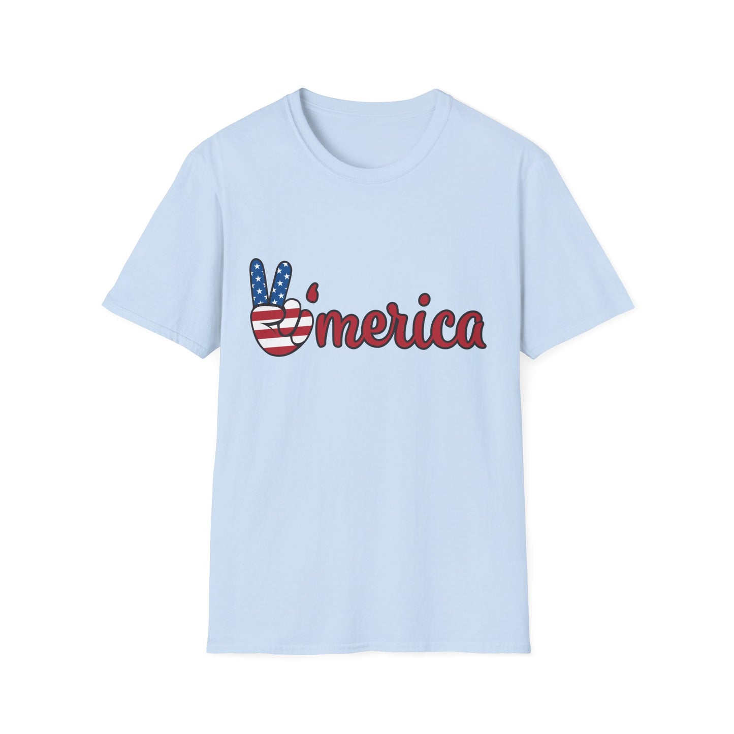 Unisex Graphic T-Shirt with America and Sports Theme, Casual Wear, Unisex Apparel, USA Pride, Game Day Shirt, Holiday Gift