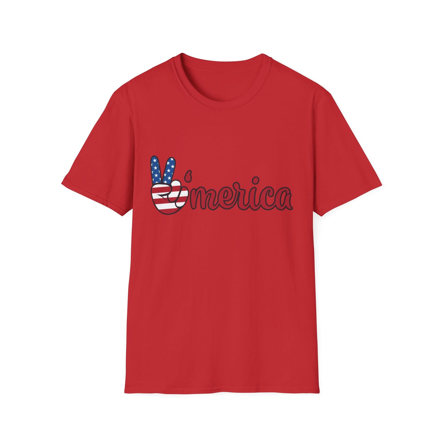 Unisex Graphic T-Shirt with America and Sports Theme, Casual Wear, Unisex Apparel, USA Pride, Game Day Shirt, Holiday Gift