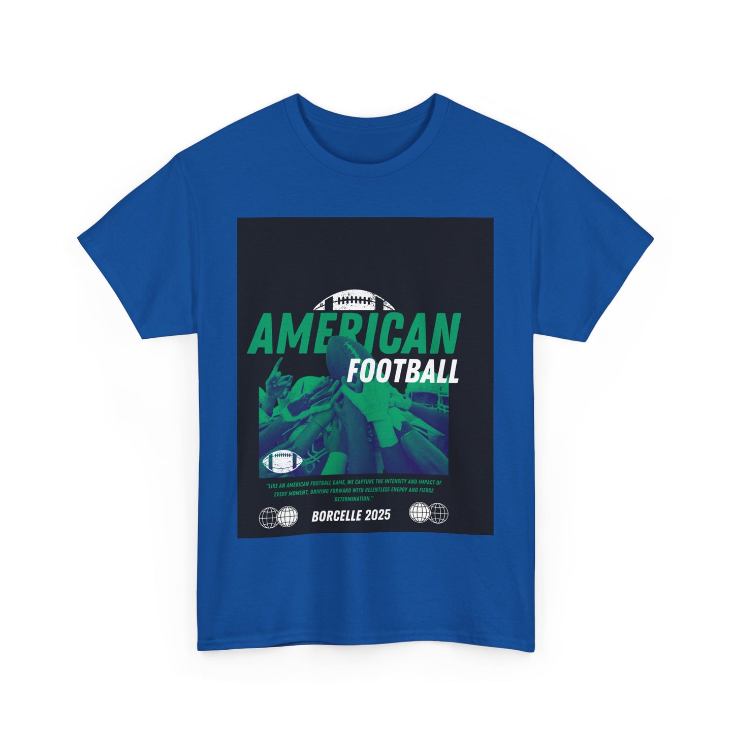 American Football Graphic Tee, Unisex Heavy Cotton T-Shirt, Sport Fan Apparel, Game Day Outfit, Casual Wear