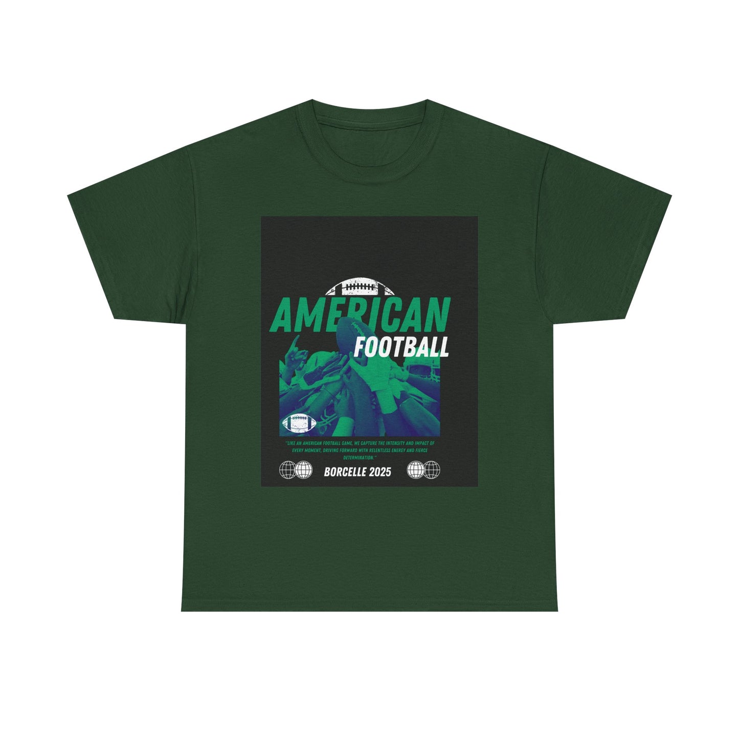 American Football Graphic Tee, Unisex Heavy Cotton T-Shirt, Sport Fan Apparel, Game Day Outfit, Casual Wear