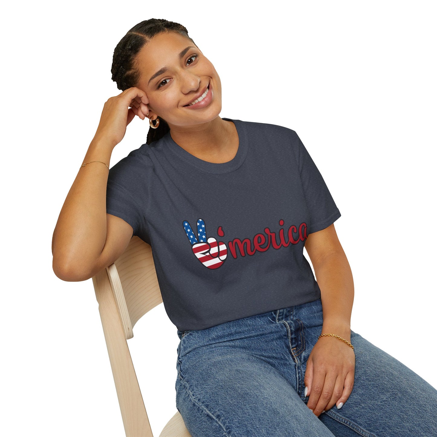 Unisex Graphic T-Shirt with America and Sports Theme, Casual Wear, Unisex Apparel, USA Pride, Game Day Shirt, Holiday Gift