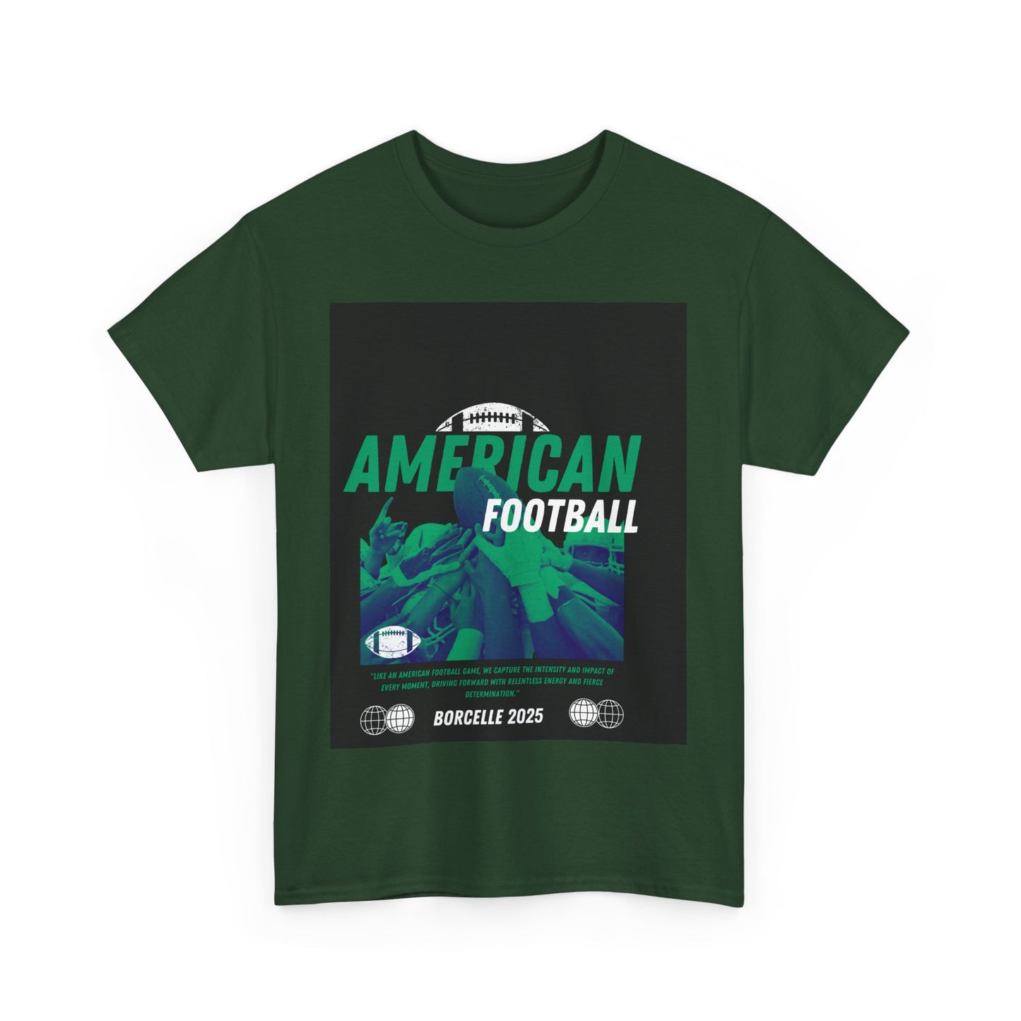 American Football Graphic Tee, Unisex Heavy Cotton T-Shirt, Sport Fan Apparel, Game Day Outfit, Casual Wear
