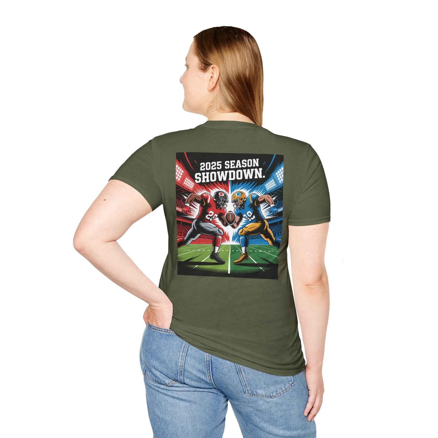 Unisex Graphic T-Shirt with America and Sports Theme, Casual Wear, Unisex Apparel, USA Pride, Game Day Shirt, Holiday Gift