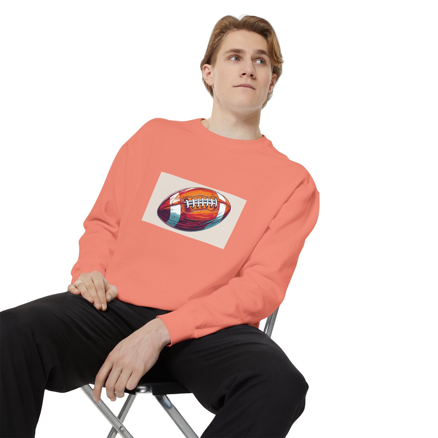 Football Graphic Sweatshirt - Cozy Unisex Apparel for Sports Fans, Gift for Athletes, Game Day Wear, Casual Streetwear, Gift for Him/Her