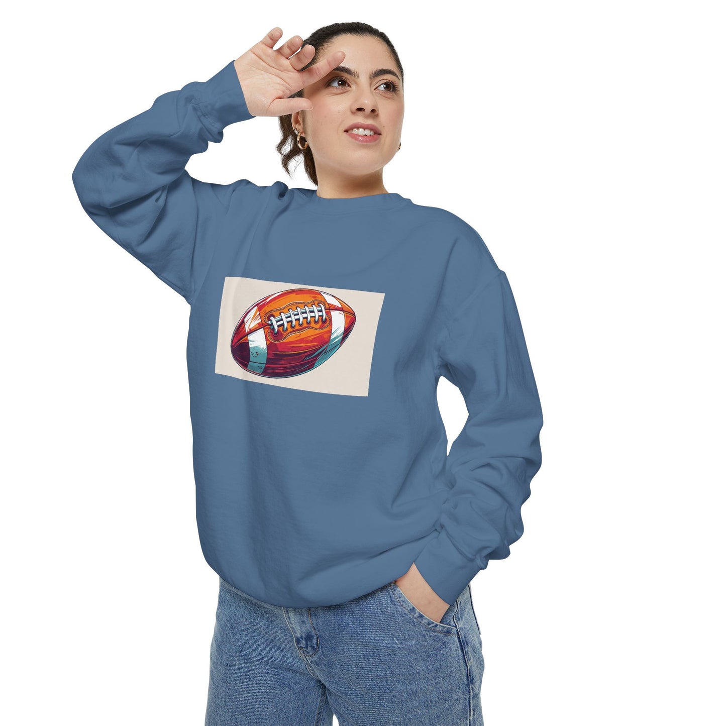 Football Graphic Sweatshirt - Cozy Unisex Apparel for Sports Fans, Gift for Athletes, Game Day Wear, Casual Streetwear, Gift for Him/Her