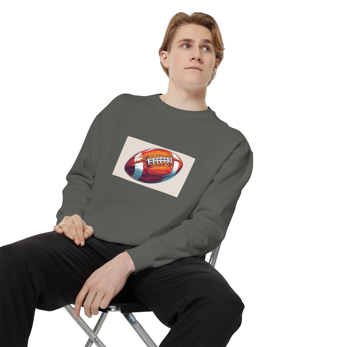 Football Graphic Sweatshirt - Cozy Unisex Apparel for Sports Fans, Gift for Athletes, Game Day Wear, Casual Streetwear, Gift for Him/Her