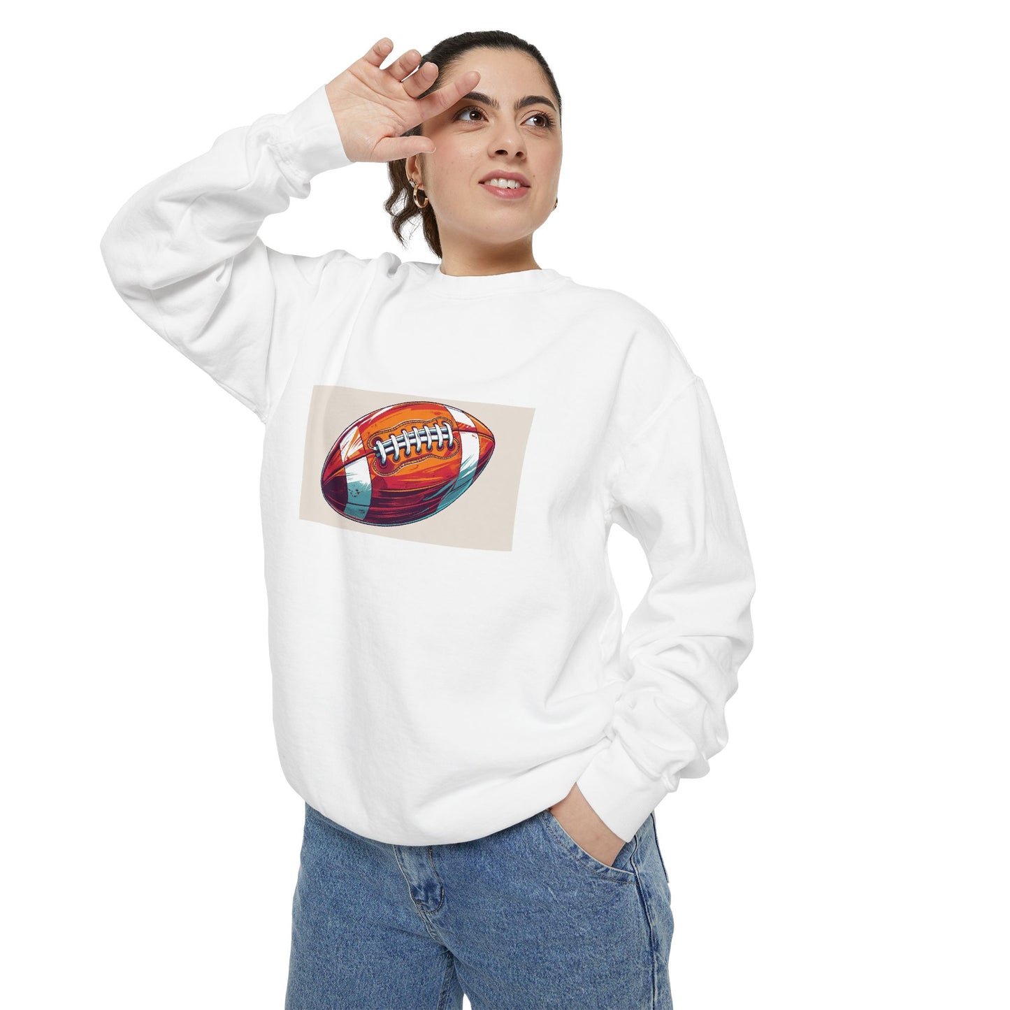 Football Graphic Sweatshirt - Cozy Unisex Apparel for Sports Fans, Gift for Athletes, Game Day Wear, Casual Streetwear, Gift for Him/Her