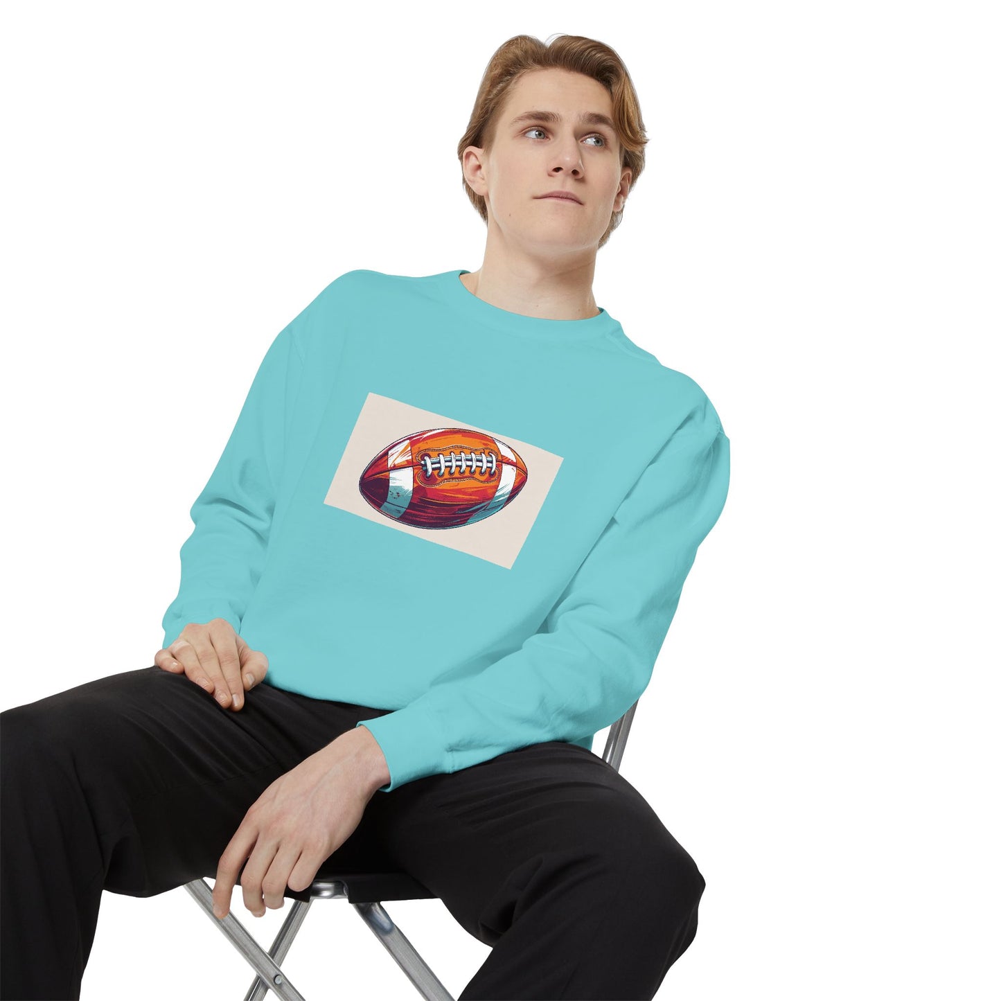 Football Graphic Sweatshirt - Cozy Unisex Apparel for Sports Fans, Gift for Athletes, Game Day Wear, Casual Streetwear, Gift for Him/Her