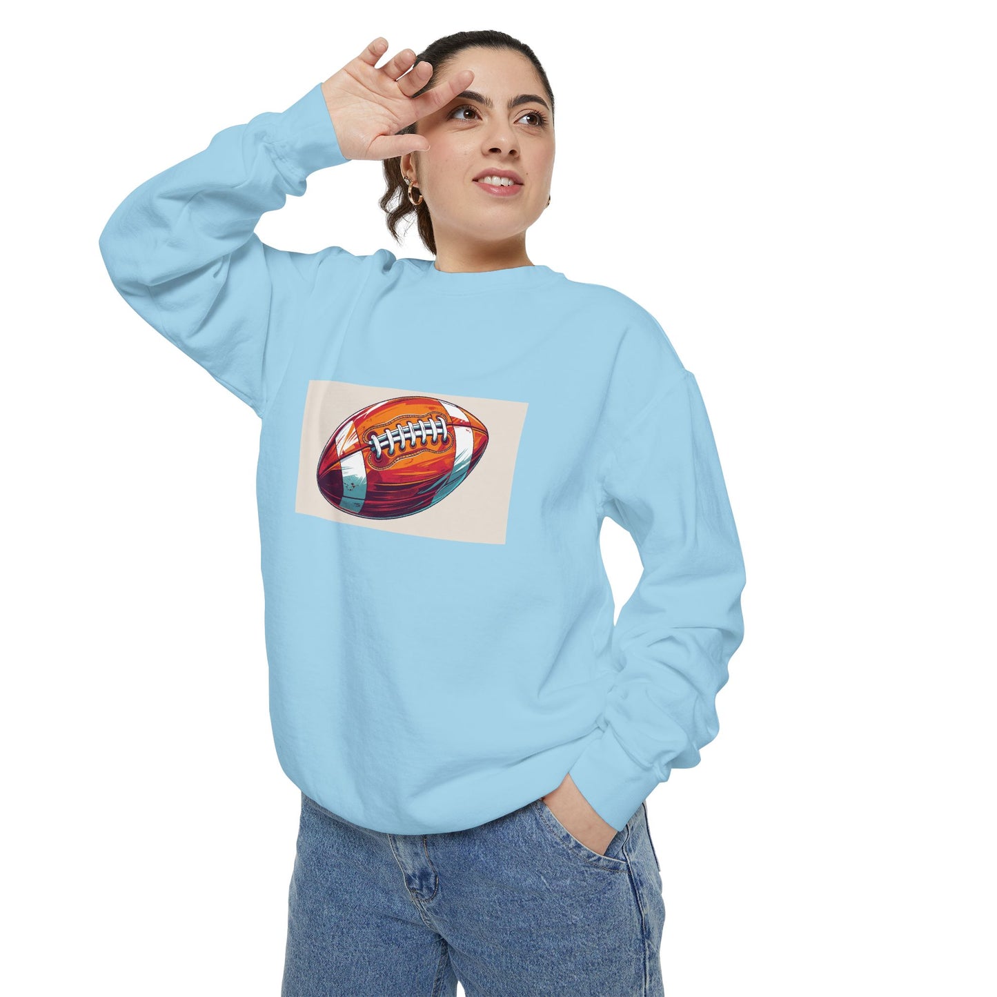 Football Graphic Sweatshirt - Cozy Unisex Apparel for Sports Fans, Gift for Athletes, Game Day Wear, Casual Streetwear, Gift for Him/Her
