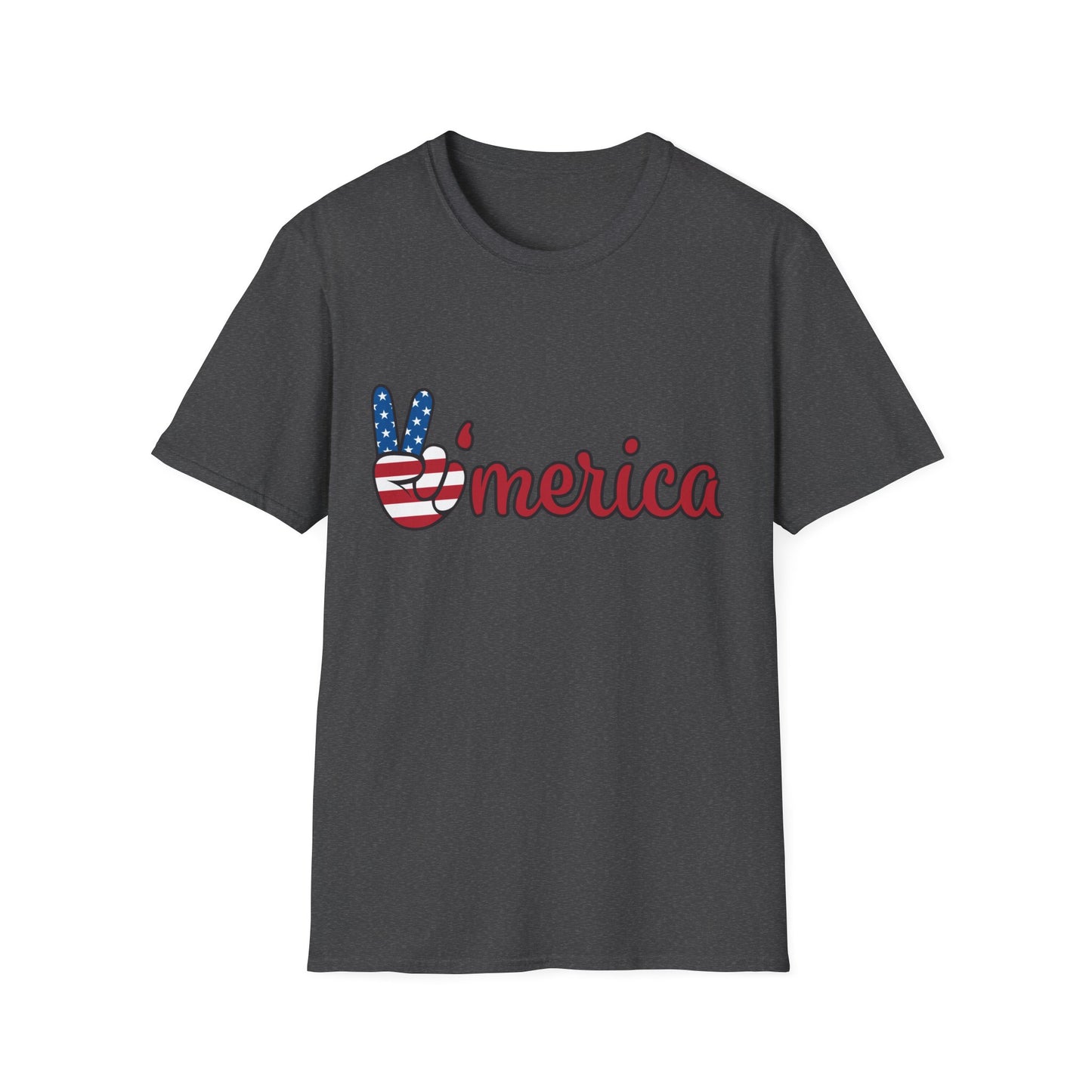 Unisex Graphic T-Shirt with America and Sports Theme, Casual Wear, Unisex Apparel, USA Pride, Game Day Shirt, Holiday Gift