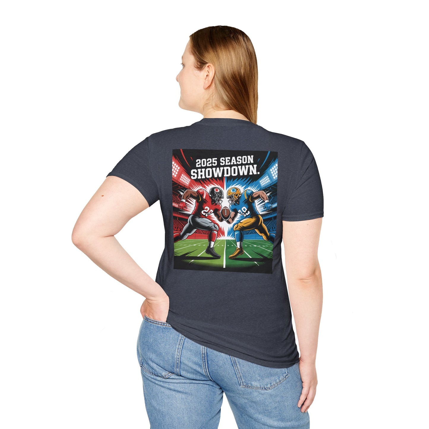 Unisex Graphic T-Shirt with America and Sports Theme, Casual Wear, Unisex Apparel, USA Pride, Game Day Shirt, Holiday Gift