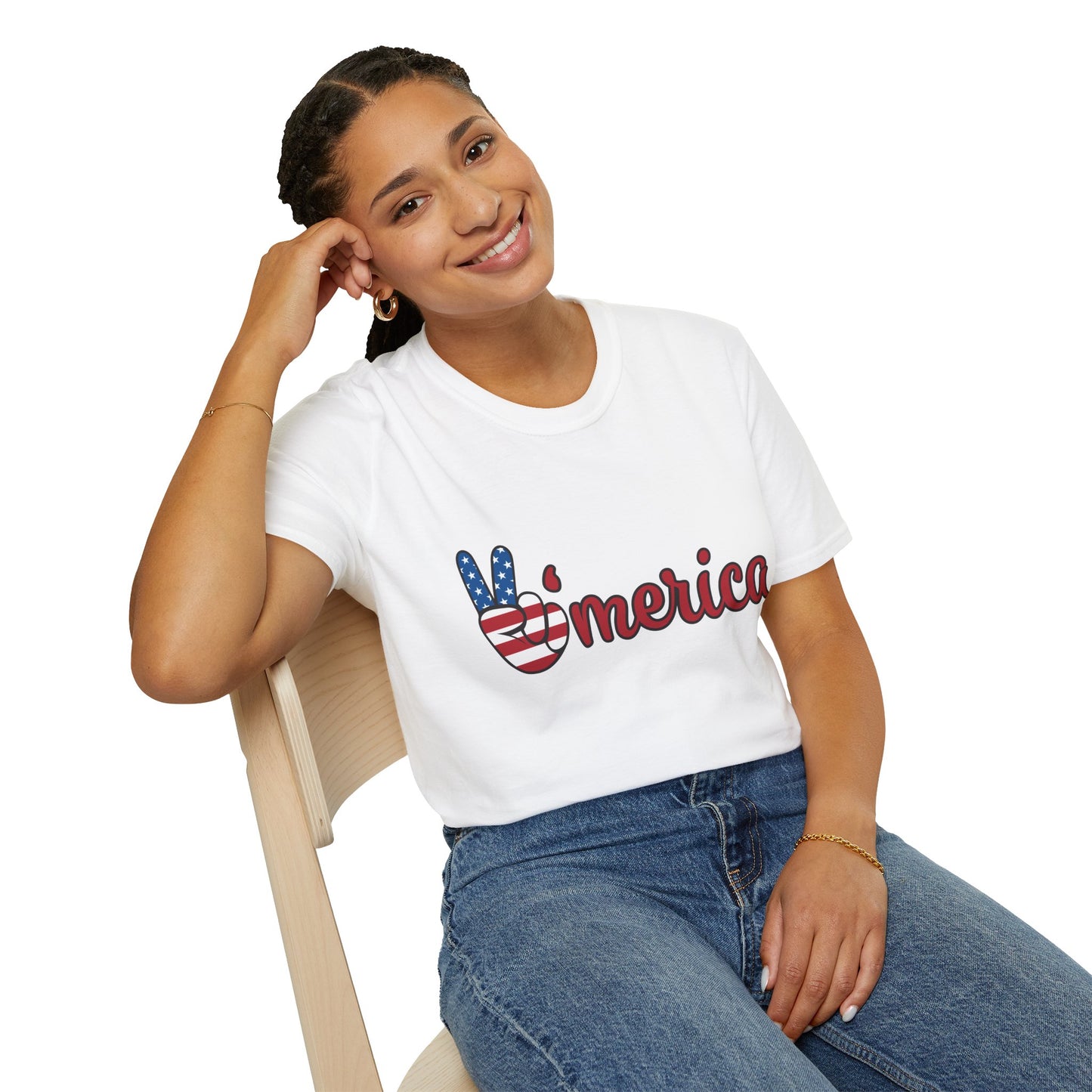 Unisex Graphic T-Shirt with America and Sports Theme, Casual Wear, Unisex Apparel, USA Pride, Game Day Shirt, Holiday Gift