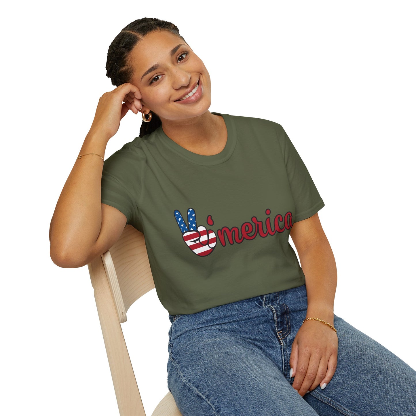Unisex Graphic T-Shirt with America and Sports Theme, Casual Wear, Unisex Apparel, USA Pride, Game Day Shirt, Holiday Gift